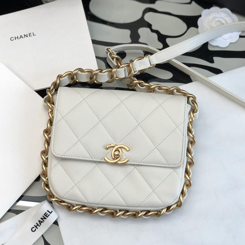Chanel Handbags A99118 white